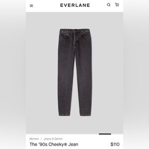 EVERLANE 90’s cheeky jeans size 29